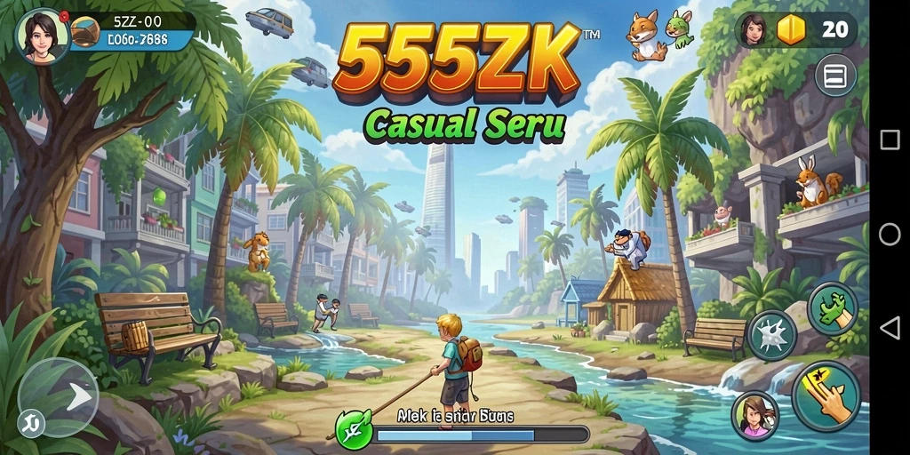 Tampilan gameplay seru dan mengasyikkan di 555ZK.