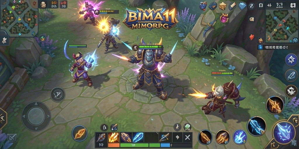 Gameplay seru dan interaktif di BIMA11, menjelajahi dunia MMORPG.