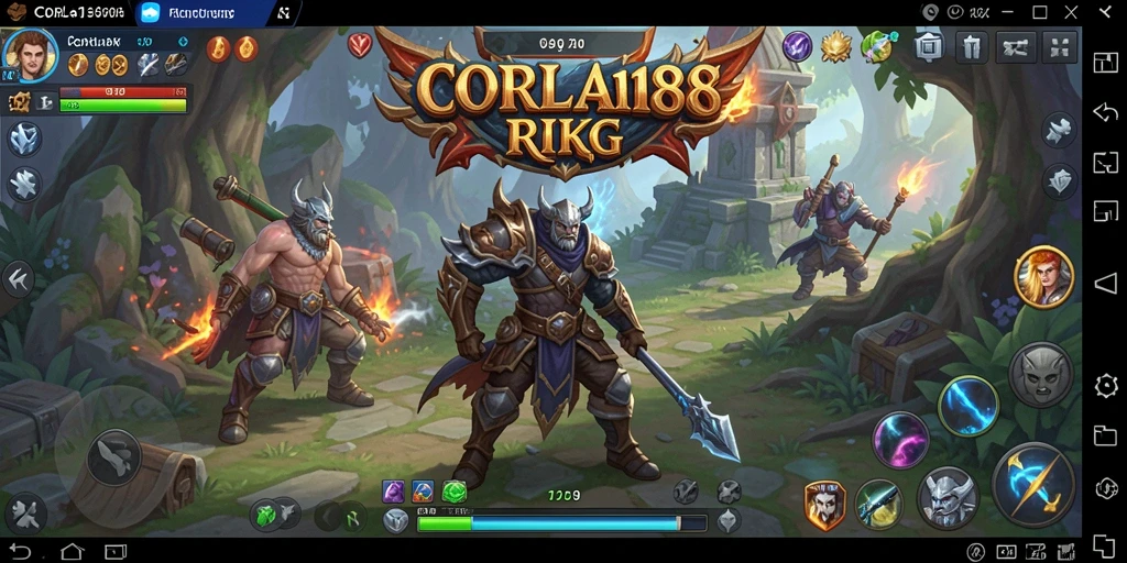 Tampilan gameplay CORLA188 menampilkan pertarungan seru dan grafis menawan.