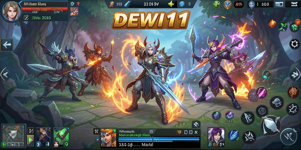 Screenshot DEWI11 menampilkan gameplay strategis yang mendebarkan.