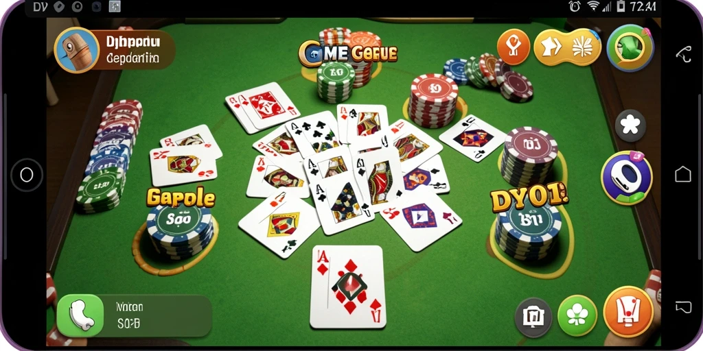 Screenshot utama DY01 menampilkan gameplay Gaple yang seru.