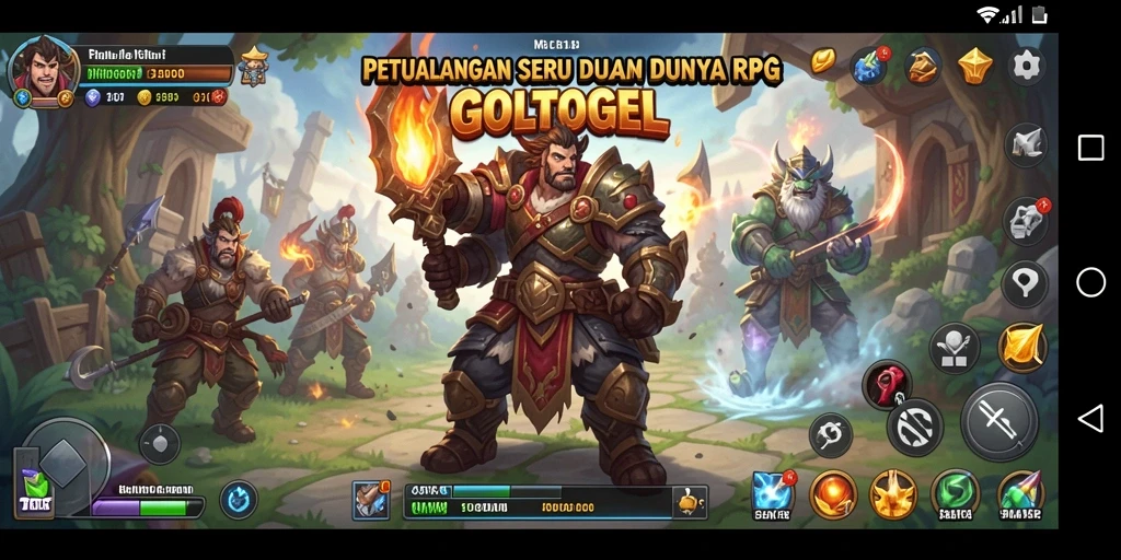 Tampilan gameplay seru di GOLTOGEL yang penuh aksi RPG.