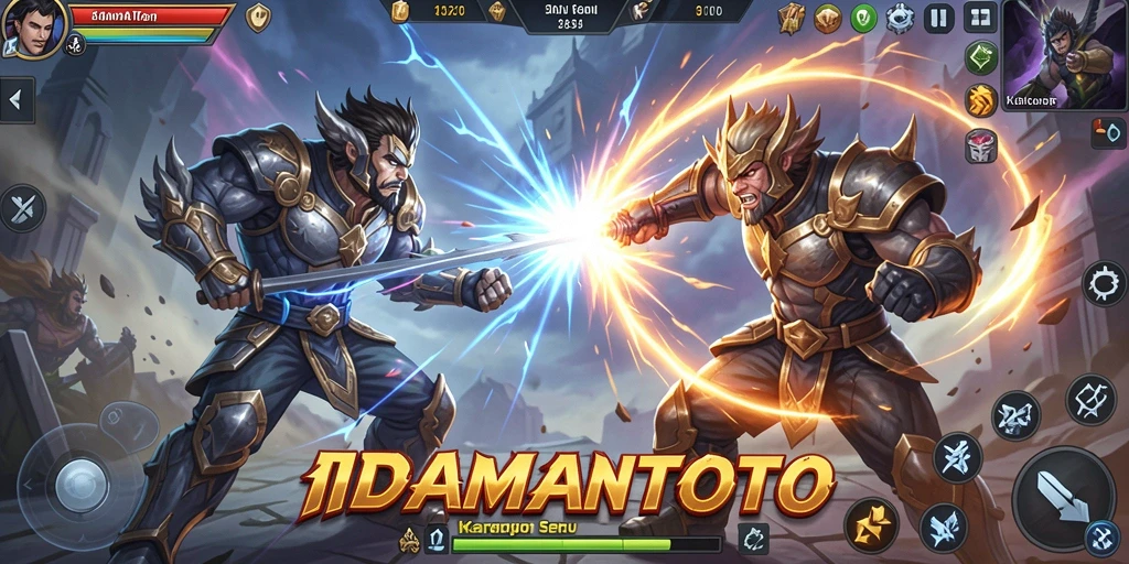 Gameplay seru dari IDAMANTOTO dengan pertarungan karakter yang eksplosif.