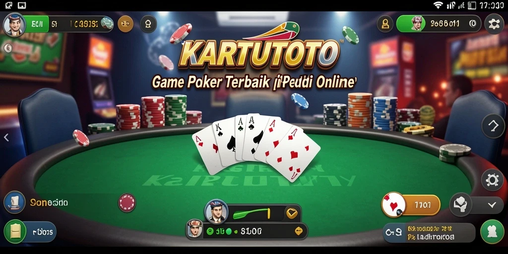 Tampilan kemenangan dalam permainan poker KARTUTOTO.