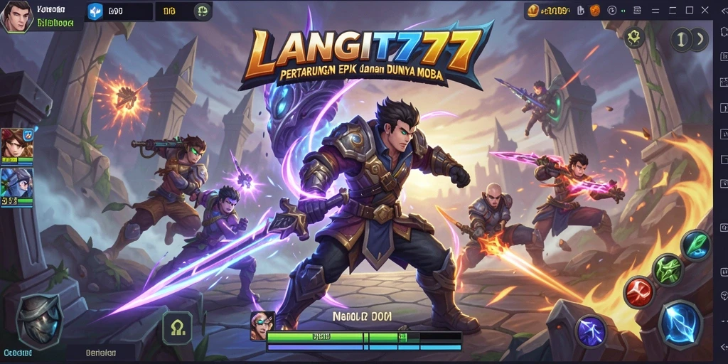 Gameplay seru dalam LANGIT777 di medan tempur MOBA