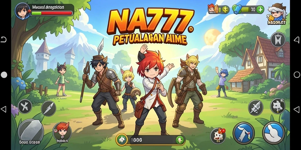 Screenshot gameplay NA777 dengan karakter Anime yang menawan.
