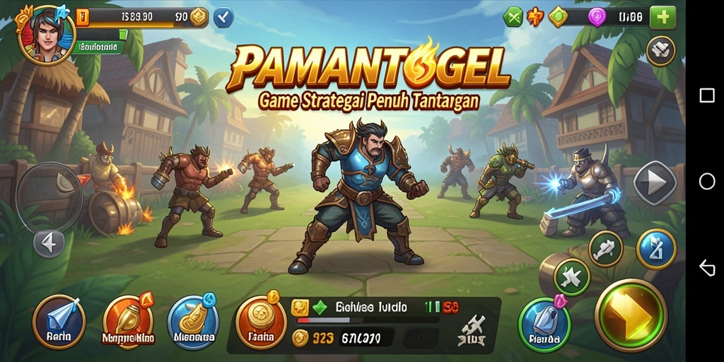 Tampilan gameplay PAMANTOGEL yang menarik dan penuh strategi.