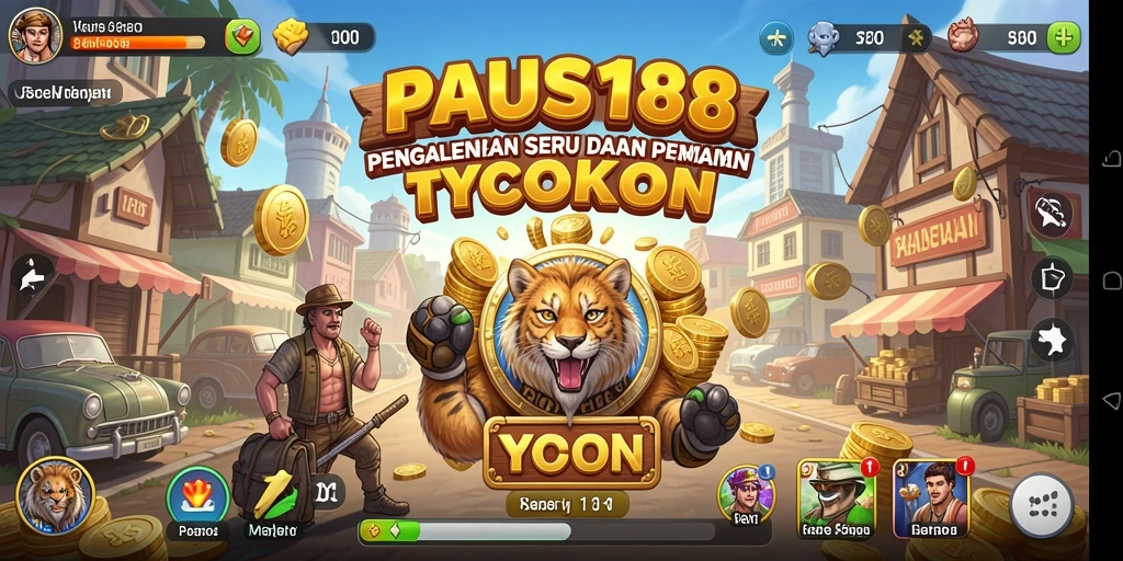 Screenshot utama PAUS188 menampilkan gameplay Tycoon yang mendalam.