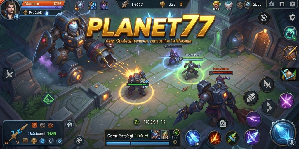Screenshot PLANET77 menampilkan gameplay strategis yang mendebarkan.