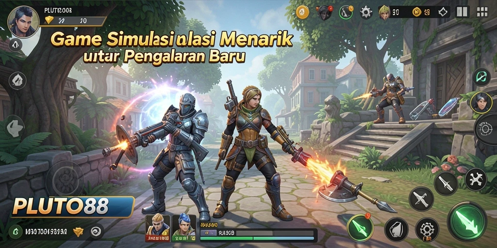 Screenshot gameplay <strong>PLUTO88</strong> yang menunjukkan interaksi simulator menarik.