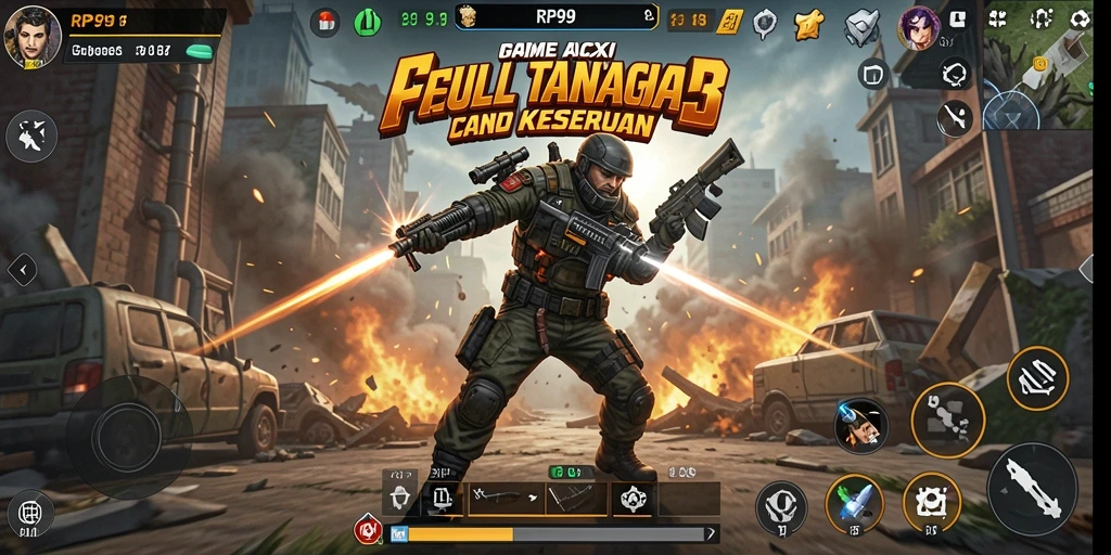 Screenshot gameplay RP99 yang menampilkan aksi seru dan grafis yang menawan.