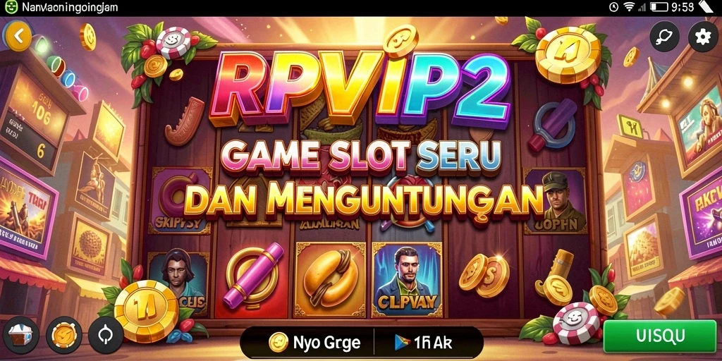 Tampilan menarik dari gameplay RPVIP2 yang penuh warna.