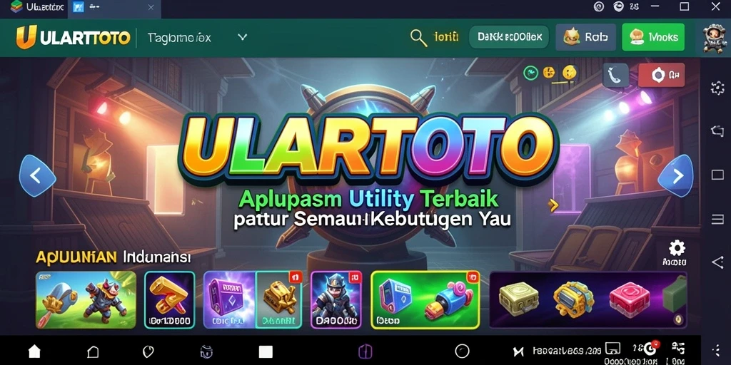 Tampilan utama ULARTOTO yang memudahkan navigasi dan penggunaan fitur.