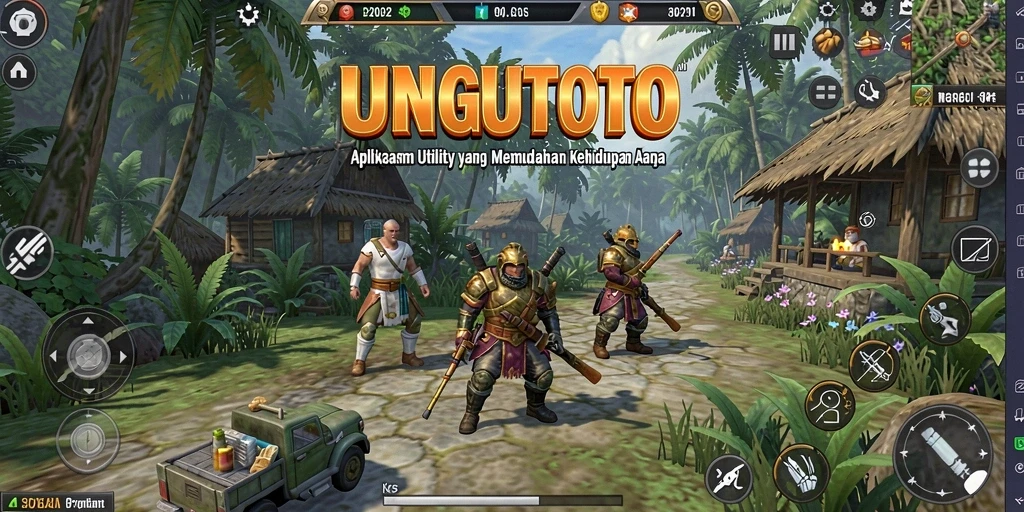 Tampilan antarmuka aplikasi UNGUTOTO yang user-friendly.