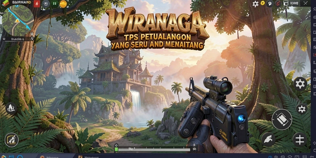 Screenshot WIRANAGA menunjukkan aksi menegangkan dalam pertarungan TPS.